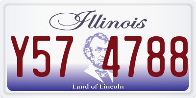 IL license plate Y574788