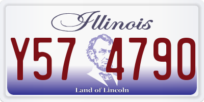 IL license plate Y574790