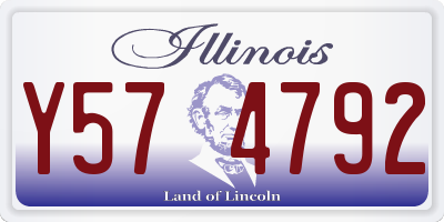 IL license plate Y574792
