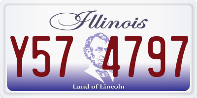 IL license plate Y574797