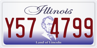 IL license plate Y574799