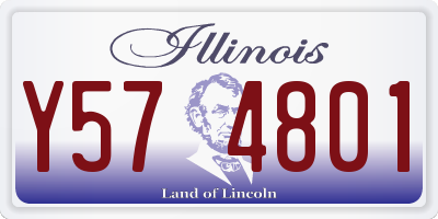 IL license plate Y574801