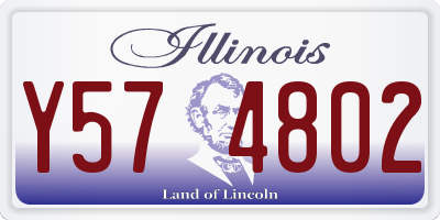 IL license plate Y574802