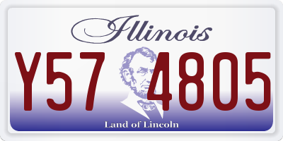 IL license plate Y574805