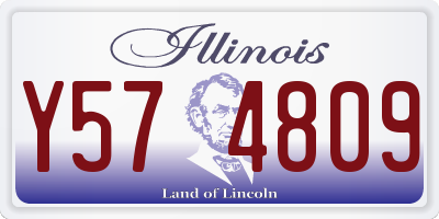 IL license plate Y574809