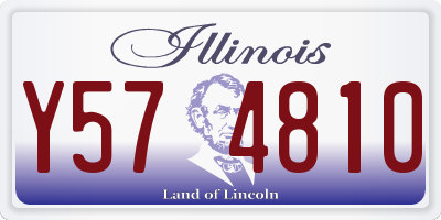 IL license plate Y574810