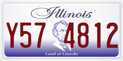 IL license plate Y574812