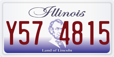 IL license plate Y574815