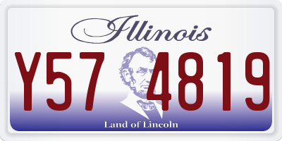 IL license plate Y574819