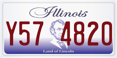 IL license plate Y574820