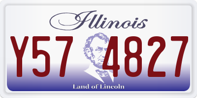 IL license plate Y574827