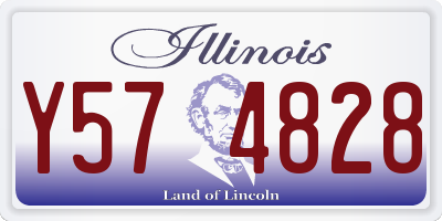 IL license plate Y574828