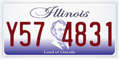 IL license plate Y574831