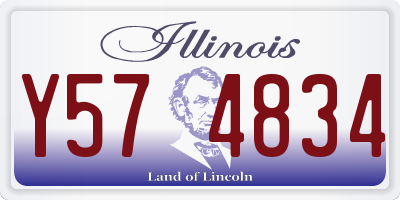 IL license plate Y574834