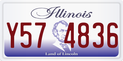 IL license plate Y574836