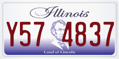 IL license plate Y574837