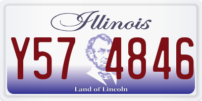 IL license plate Y574846