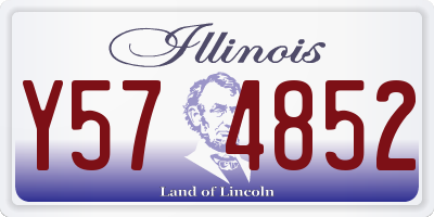 IL license plate Y574852