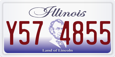 IL license plate Y574855