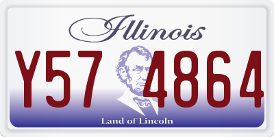 IL license plate Y574864