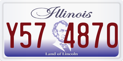 IL license plate Y574870