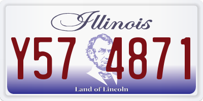 IL license plate Y574871