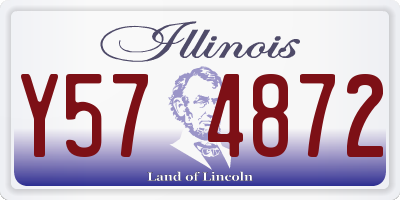 IL license plate Y574872