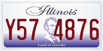 IL license plate Y574876