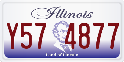 IL license plate Y574877