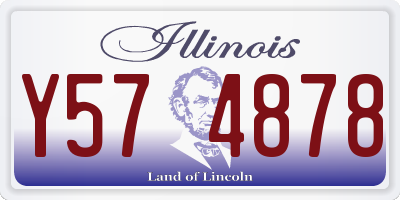 IL license plate Y574878