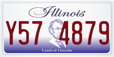 IL license plate Y574879