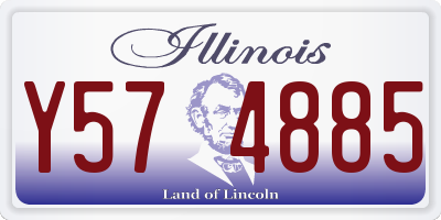 IL license plate Y574885
