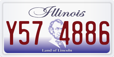 IL license plate Y574886