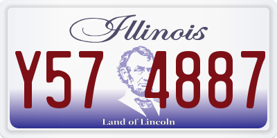 IL license plate Y574887
