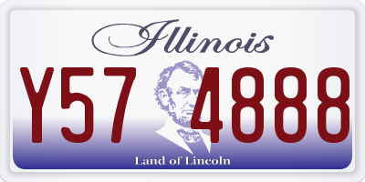 IL license plate Y574888