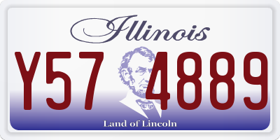 IL license plate Y574889