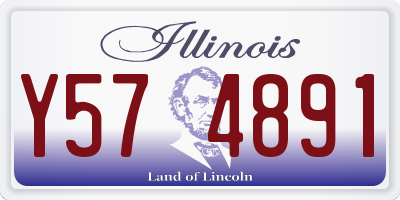IL license plate Y574891