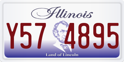 IL license plate Y574895
