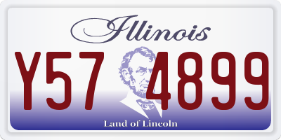 IL license plate Y574899