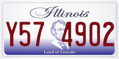 IL license plate Y574902
