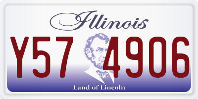 IL license plate Y574906
