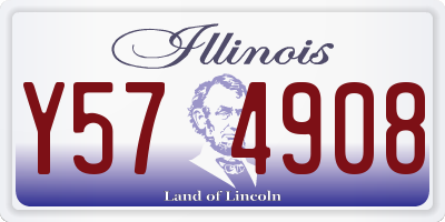 IL license plate Y574908