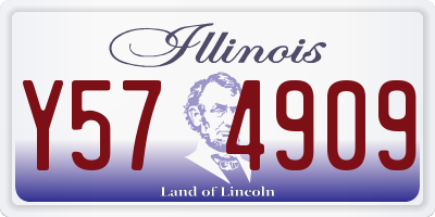 IL license plate Y574909
