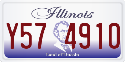 IL license plate Y574910