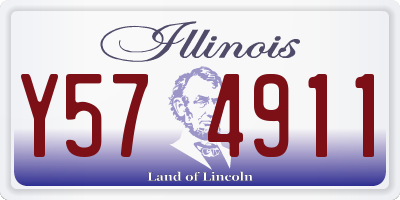 IL license plate Y574911