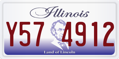 IL license plate Y574912