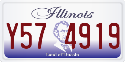 IL license plate Y574919