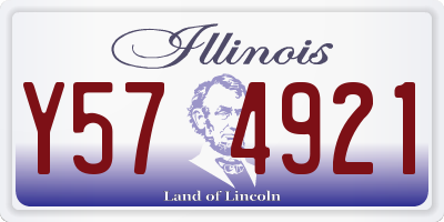 IL license plate Y574921
