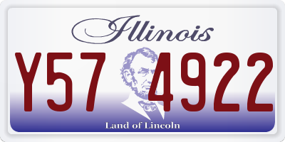 IL license plate Y574922