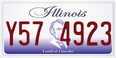 IL license plate Y574923